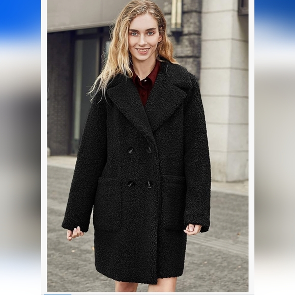 Relish No Less Black Teddy Jacket Size M - Picture 5 of 16